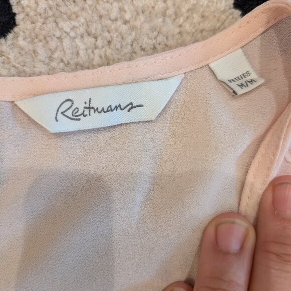Reitmans Pink Size M sleeveless top with flowers girlhoodcore chic - Picture 3 of 4